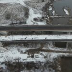 Widok na płytę pomostu w przęśle nr 1