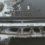 Widok na płytę pomostu w przęśle nr 1 i nr 2