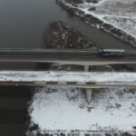 Widok na płytę pomostu w przęśle nr 3 i nr 4